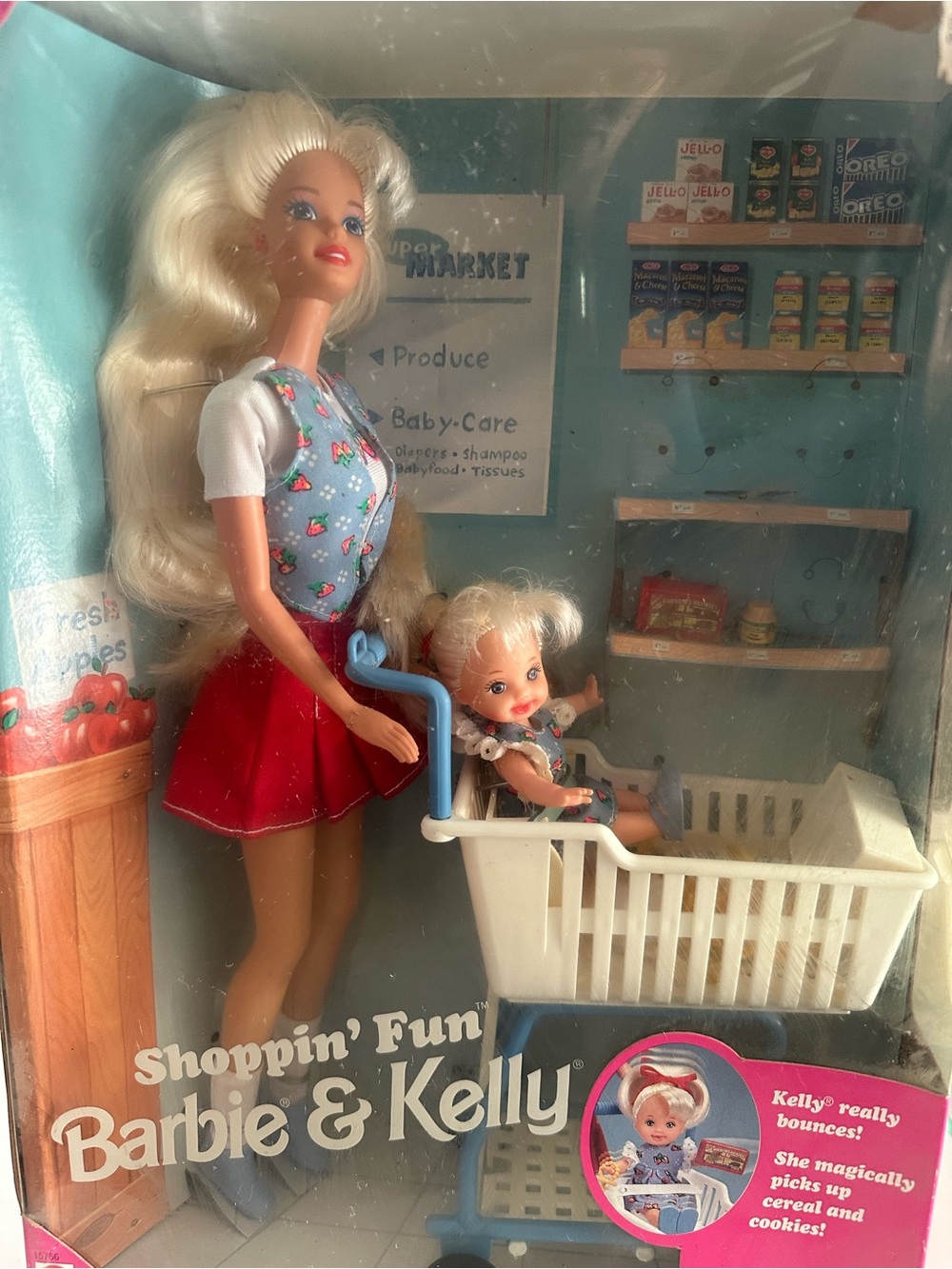 Vintage 1995 Shoppin’ Fun Barbie & Kelly Doll Set #15756 NIB